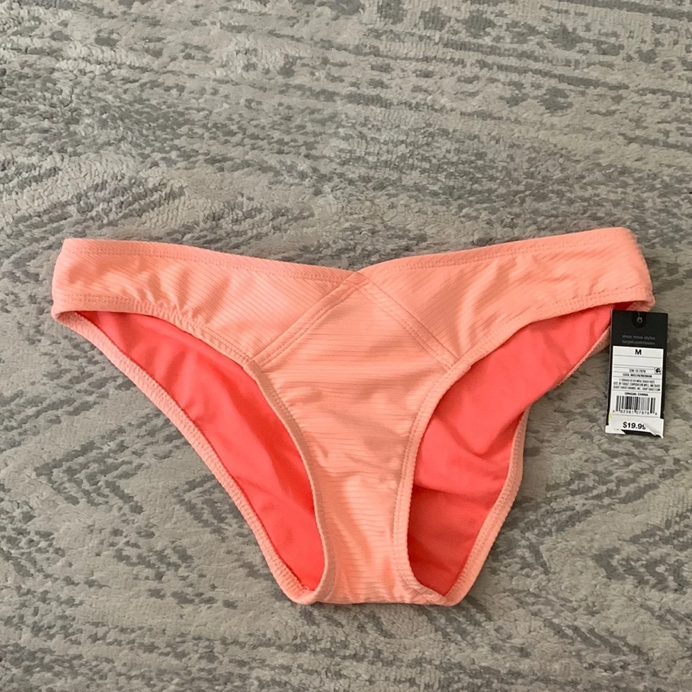 NWT Target Hipster Swim Bottom Size Medium Cool Melon in color - Picture 1 of 7